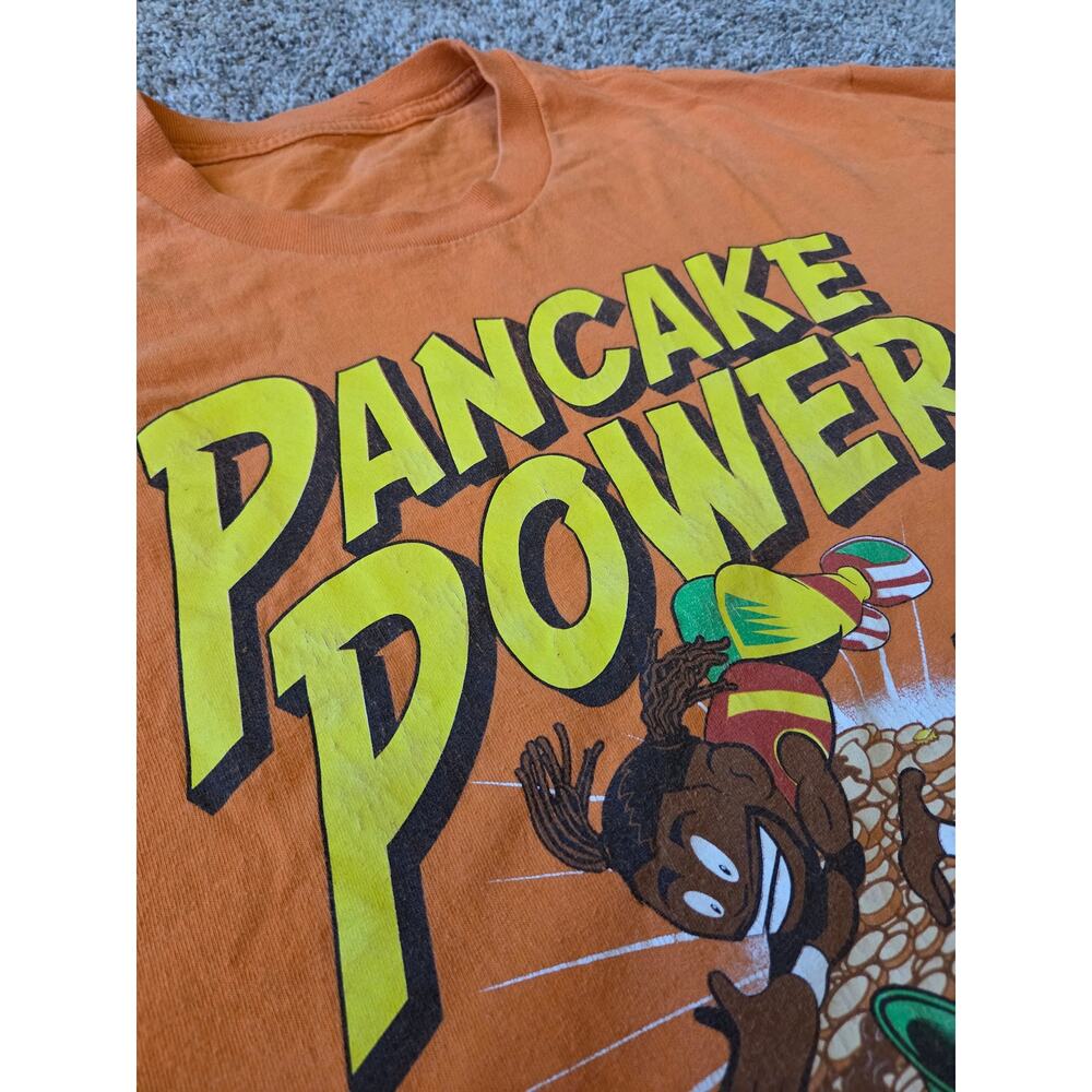 WWE Authentic The New Day "Pancake Power" Graphic T-Shirt - Orange Men Sz XL - Picture 4 of 11